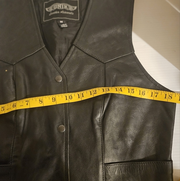 Leather Biker Vest - Picture 12 of 12